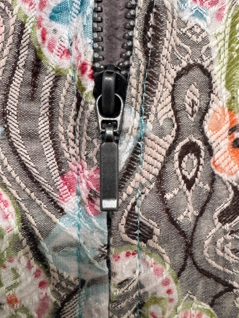 Analogy Plus Quilted Floral Jacket in Pastel Multi - Picture 5 of 6